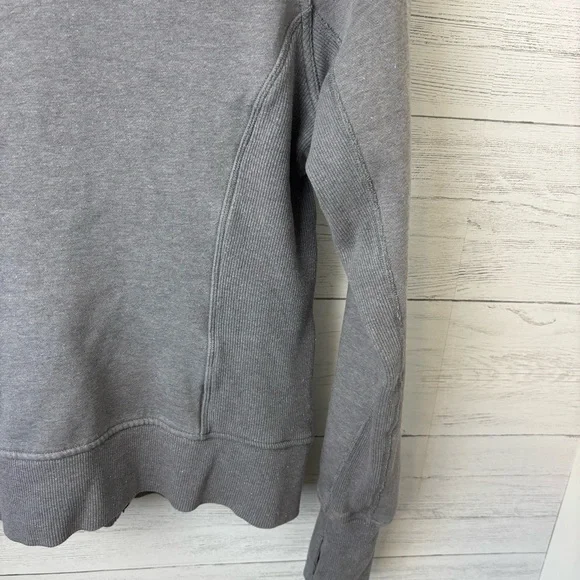 Lululemon Cuddle Up Jacket Heathered Blurred Grey Sparkle - Full Zip High Collar - Picture 10 of 16